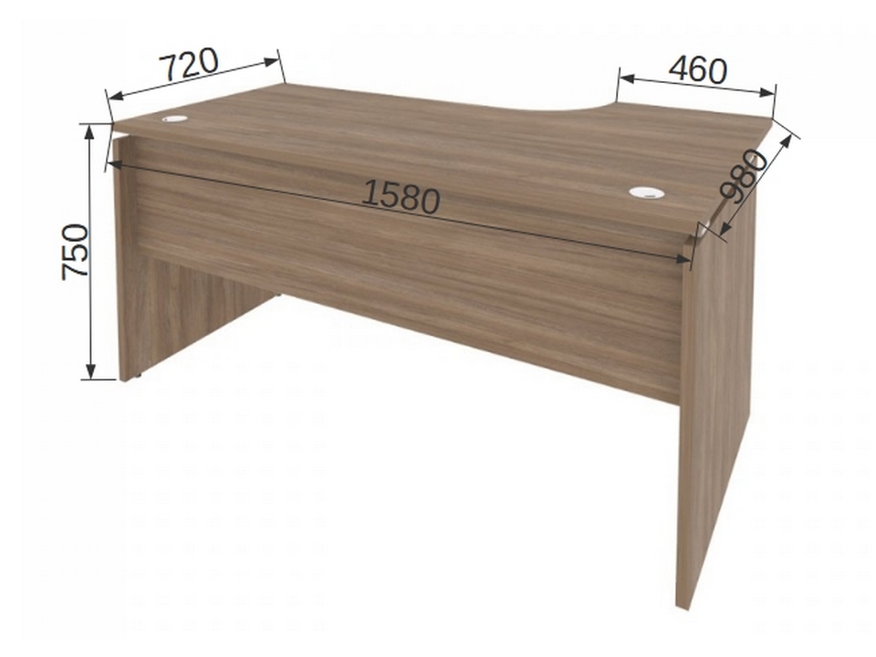 Офисная мебель ONIX O.SA-1L Стол эргономичный левый